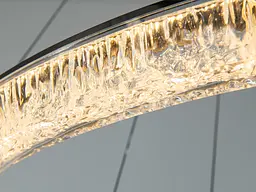 Сучасна підвісна LED люстра Diasha 1712/800+600+400BK з трьома кільцями, чорна, 125 W, освітлення 10-25 м2 - мініатюра 6