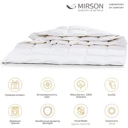 Ковдра антиалергенна MirSon Luxury Exclusive EcoSilk №1315, літня, 140x205 см, біла (237054367) - мініатюра 5