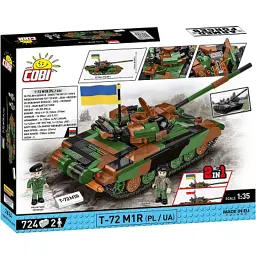 Конструктор Cobi Танк Т-72 M1R (UA/PL), 724 деталі (COBI-2624) - мініатюра 6