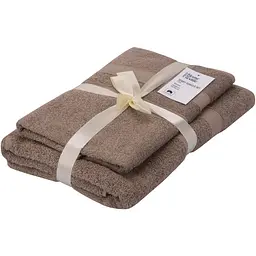 Набір рушників махрових Ardesto Splendid 50х90 см 70х140 см 2 шт. 100% бавовна бежевий (ART2359BE) 