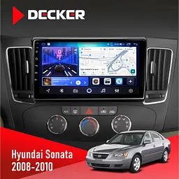 Штатна магнітола Hyundai Sonata 2008-2010 Decker D9-006 4x64, 4G Decker (НФ-00003628)