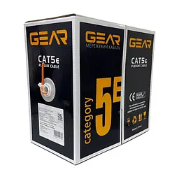 Кабель мережевий GEAR UTP, cat.5e, CCA, 4*2*0.50, LSZH, indoor 305 м (GEC-UTPLCCA050305) - мініатюра 2
