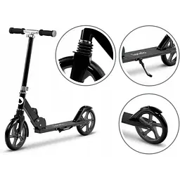 Самокат Lionelo Luca Black/Graphite, чорно-графітовий (LO-LUCA BLACK/ GRAPHITE) - мініатюра 5
