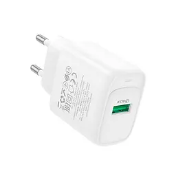 Зарядний пристрій Hoco C140A USB 18W 5V/3A QC3.0 White (36294_3607261) - мініатюра 2