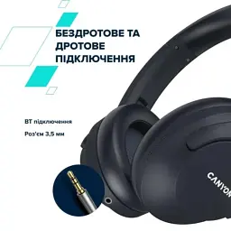 Навушники Canyon OnRiff 10 ANC Bluetooth Black (CNS-CBTHS10BK) - мініатюра 10