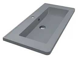 Умивальник Miraggio TRES GRAY (0001509) Mirasoft, Матовий, Накладний/Врізний, Сірий - мініатюра 1