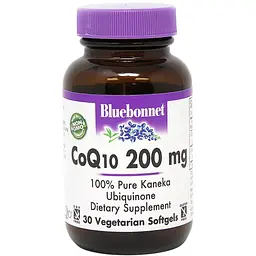 Коензим Q10 Bluebonnet Nutrition CoQ10 200 мг 30 вегетеріанських капсул