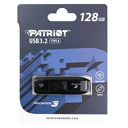 Флеш-накопичувач Patriot USB 3.2 Xporter 3 128GB Black (PSF128GX3B3U) - мініатюра 2