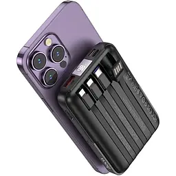 Зовнішній акумулятор Hoco J135 Rico MagSafe 10000mAh 22.5W Black (635516) [161336] - мініатюра 3