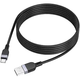Дата кабель Hoco X109 Energy silicone USB to Type-C (2m) Black - мініатюра 3