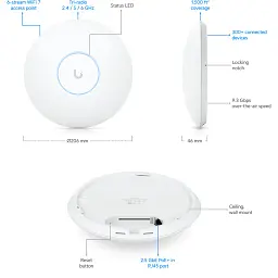 Точка доступу Wi-Fi Ubiquiti UniFi 7 PRO (U7-PRO) - мініатюра 8