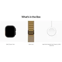 Смарт-годинник Apple Watch Ultra 2 49mm Black Titanium Case with Tan Alpine Loop Small (MYTF3+MYQ03) [114896] - мініатюра 4