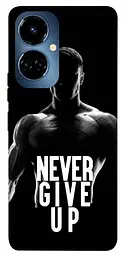 Чохол Demsky Never give up для TECNO Camon 19 (CI6n) / 19 Pro (CI8n)