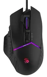 Миша Bloody W95 Max, Stone Black, USB, оптична (сенсор MAX BC3332-A), 100 - 12 000 cpi, 10 кнопок RGB підсвічування, ніжки X'Glide, 1.8 м