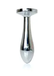 Анальна пробка Jewellery Silver Plug Clear S 7.7 см (прозорий)