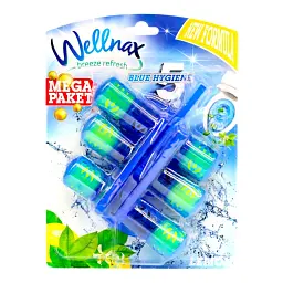 Туалетний блок Лимон Wellnax Blue Water 3x50 г