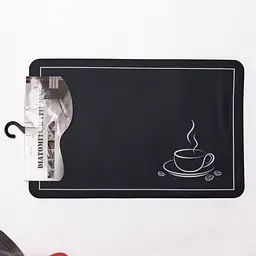 Килимок на кухню 3d килимок із діатоміту для кухні безворсовий Coffe 38×58 (см) килимок кухонний на підлогу в кухню Yiwu HP-42-44 - мініатюра 3