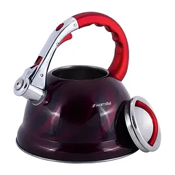 Чайник із свистком Kamille KM-0690N 3 л червоний - мініатюра 6