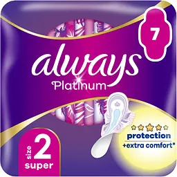 Гігієнічні прокладки Always Platinum Super Single 14 шт. (2 уп. х 7 шт.) - мініатюра 2