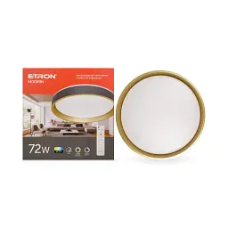 Світлодіодний світильник Smart MODERN 1-ESP-2054 72W Gold&Black IP20 ETRON - мініатюра 2