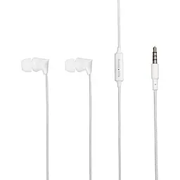 Провідні навушники Koni strong with mic KS-341, 3.5mm, 1.2m, white