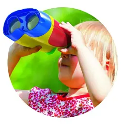 Бінокль для дітей EDU-Toys зі збільшенням у 3 рази (JS006) - мініатюра 3