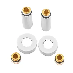 Комплект подовжувачів Koer Kf.SET.06MF 1/2Fx1/2M білий, white KR5850 - мініатюра 5