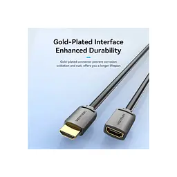 Кабель мультимедійний HDMI M to HDMI F 5.0m V2.0 4K60Hz Vention (AHCBJ) - мініатюра 8