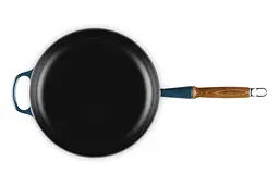 Сковорода універсальна Le Creuset Signature Wooden Handle Frying Pan 28 см синя 20258281290422 - мініатюра 6