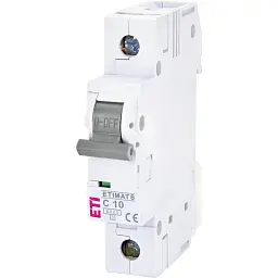 Автоматичний вимикач ETI ETIMAT 6 1p С 10А (6 kA) (2141514)