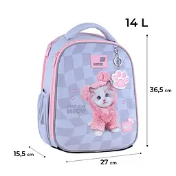 Рюкзак для початкової школи Kite Education каркасний 555 SP Сірий (SP26-555S) - мініатюра 3