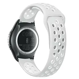Спортивний ремінець Primo Perfor Sport для годинника Samsung Gear S2 Classic SM-R372/R735 Grey White - мініатюра 2