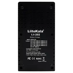 Зарядний пристрій Liitokala Lii-202, Ni-Mh/Li-ion/Li-Fe/LiFePO4, Type-C, Powerbank, LED, Box - мініатюра 2