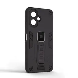 Чехол для TECNO Spark Go 2 4G (KM4), Proover, черный, с подставкой и магнитом, противоударный, ударопрочный, бронированный, панель-накладка, защита всего корпуса, термополиуретан (TPU) + поликарбонат (PC), ArmorStandart (ARM87170) - мініатюра 2