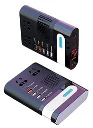 Автомобільний інвертор Asometech 12V 220V 200w Мережевий фільтр - мініатюра 10