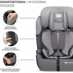 Автокрісло Kinderkraft Comfort Up i-Size Grey - мініатюра 10