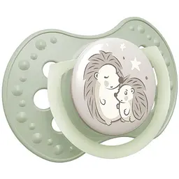 Пустушка LOVI Night&Day Girl Hedgehog силіконова динамічна 6-18 міс. 2 шт. (22/930) - мініатюра 4