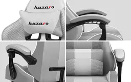 Комп'ютерне крісло Huzaro Force 4.7 White тканина - мініатюра 8