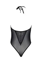 Боді Passion DROSERA BODY black, S/M, високі вирізи, верх на зав’язках - мініатюра 4