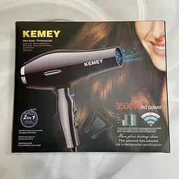 Фен для волосся Kemei KM 8522  - мініатюра 2