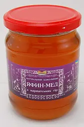 Мед бджолиний натуральний "Яфин-мед" 350 грам Мед Карпат