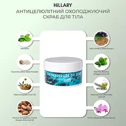 Антицеллюлитный массажный набор + Охлаждающий скраб для тела Hillary - миниатюра 7