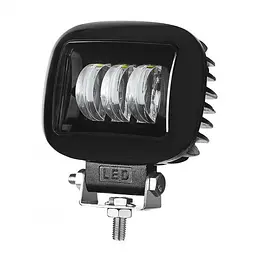 Додаткова LED фара Лінзована з ДХО 120х100х60 мм 45W 5W x 3