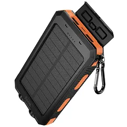 Портативний ЗП Power Bank Hoco J164 Platinum solar 10.5W with lighting 8000 mAh Black - мініатюра 5
