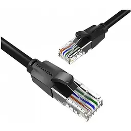 Патч-корд 0.5м, UTP cat 6 RJ-45 black Vention (IBEBD)