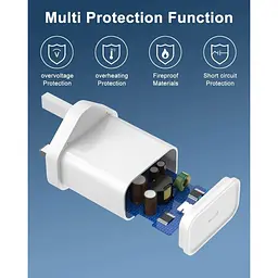 Зарядний пристрій PD 20W USB C для iPhone 15/15 Pro/15 Pro Max /15 Plus/14 Pro max/14/13 зі шнуром Тип C - мініатюра 5