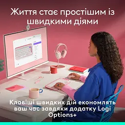 Клавіатура Logitech Pop Icon Keys Rose (920-013073) - мініатюра 4