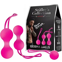 Набір вагінальних кульок Stifler's Collection Geisha Balls, 3 шт., рожевий - мініатюра 2