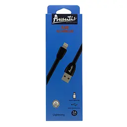 Кабель Avantis AC-20i Plane USB – Lightning- чорний - мініатюра 2