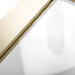Душова стінка Rea Aero 100 brushed gold REA-K4701, прозорий, золотий - мініатюра 2